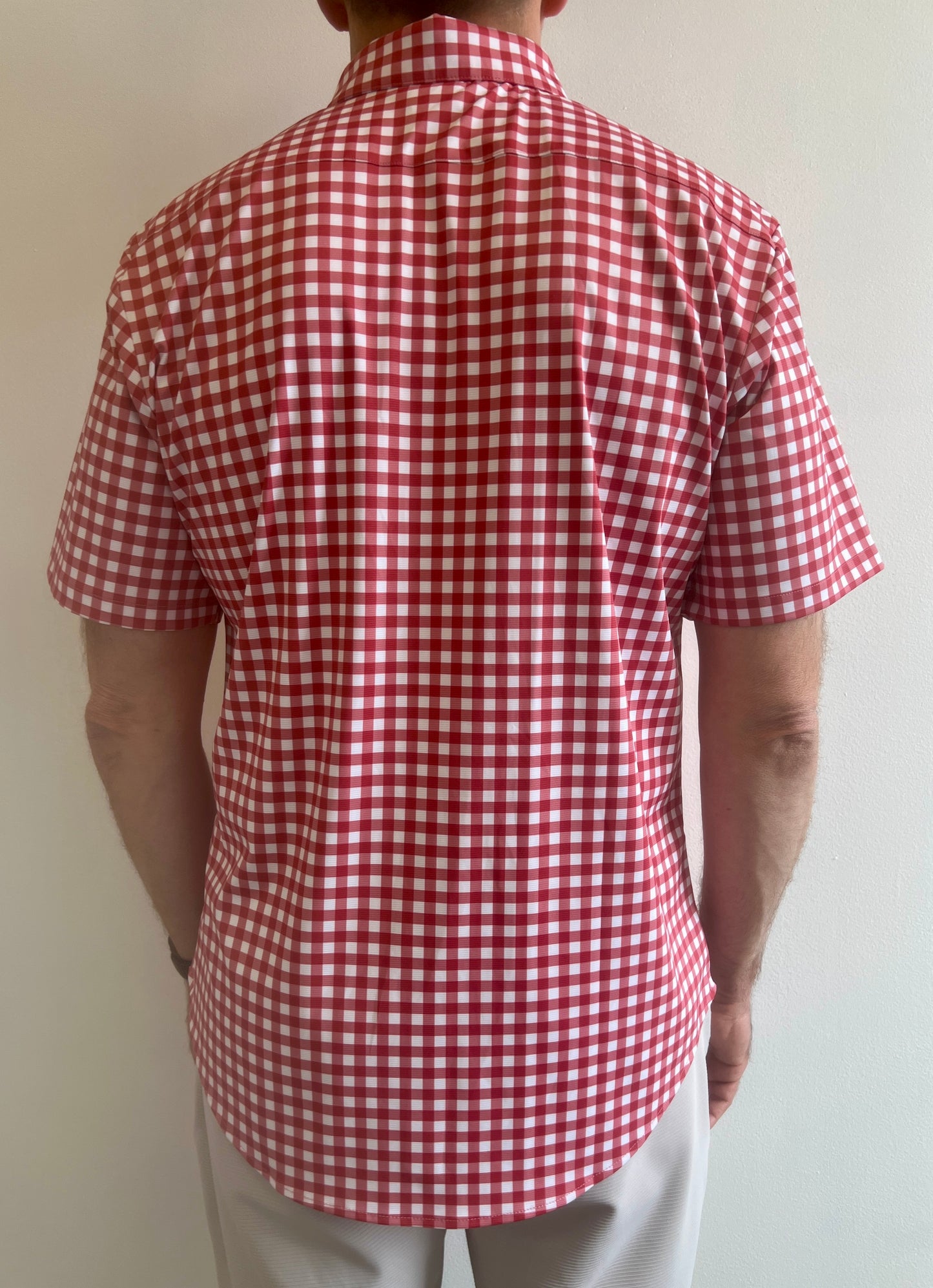 JD Buck Crimson Gingham Short Sleeve Shirt