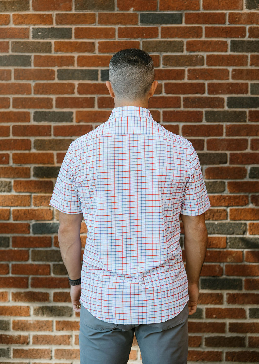 JD Buck Red/White/Blue Windowpane SS Shirt