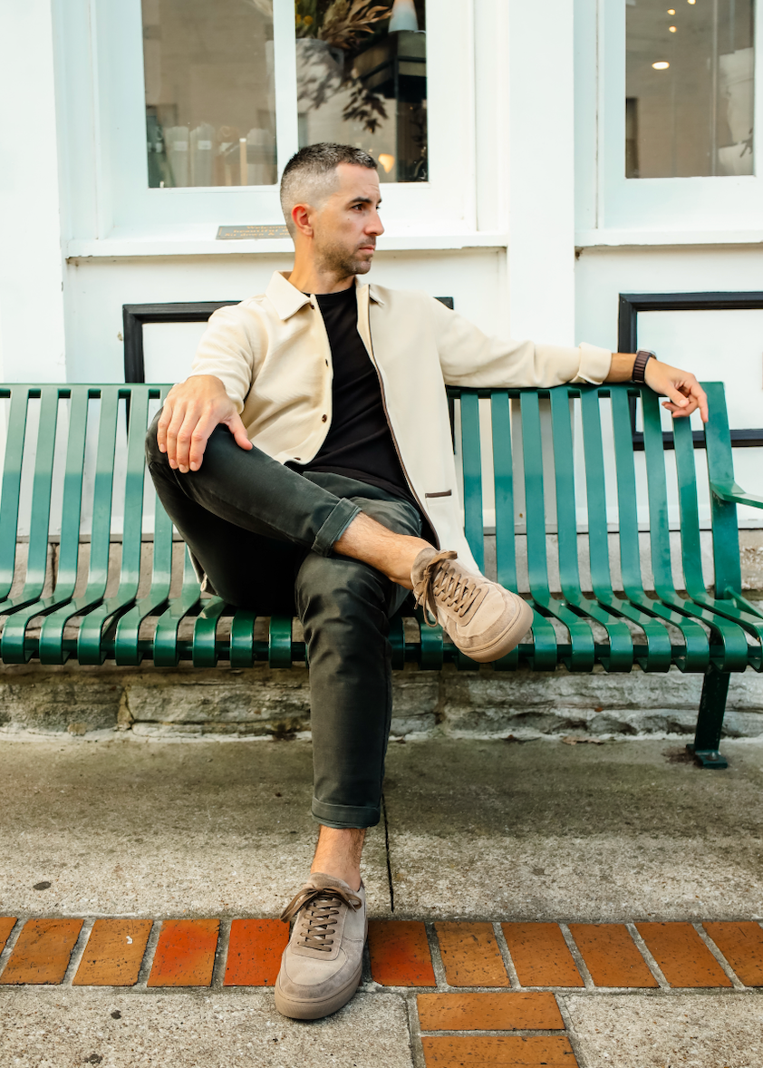 JD Buck Tan Waffle Smoking Jacket