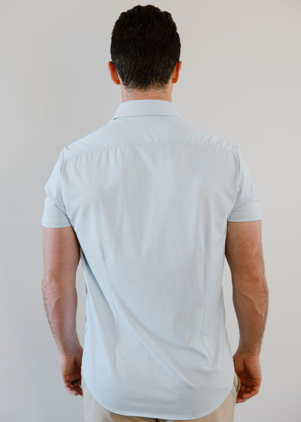 JD Buck Solid Blue Short Sleeve Shirt