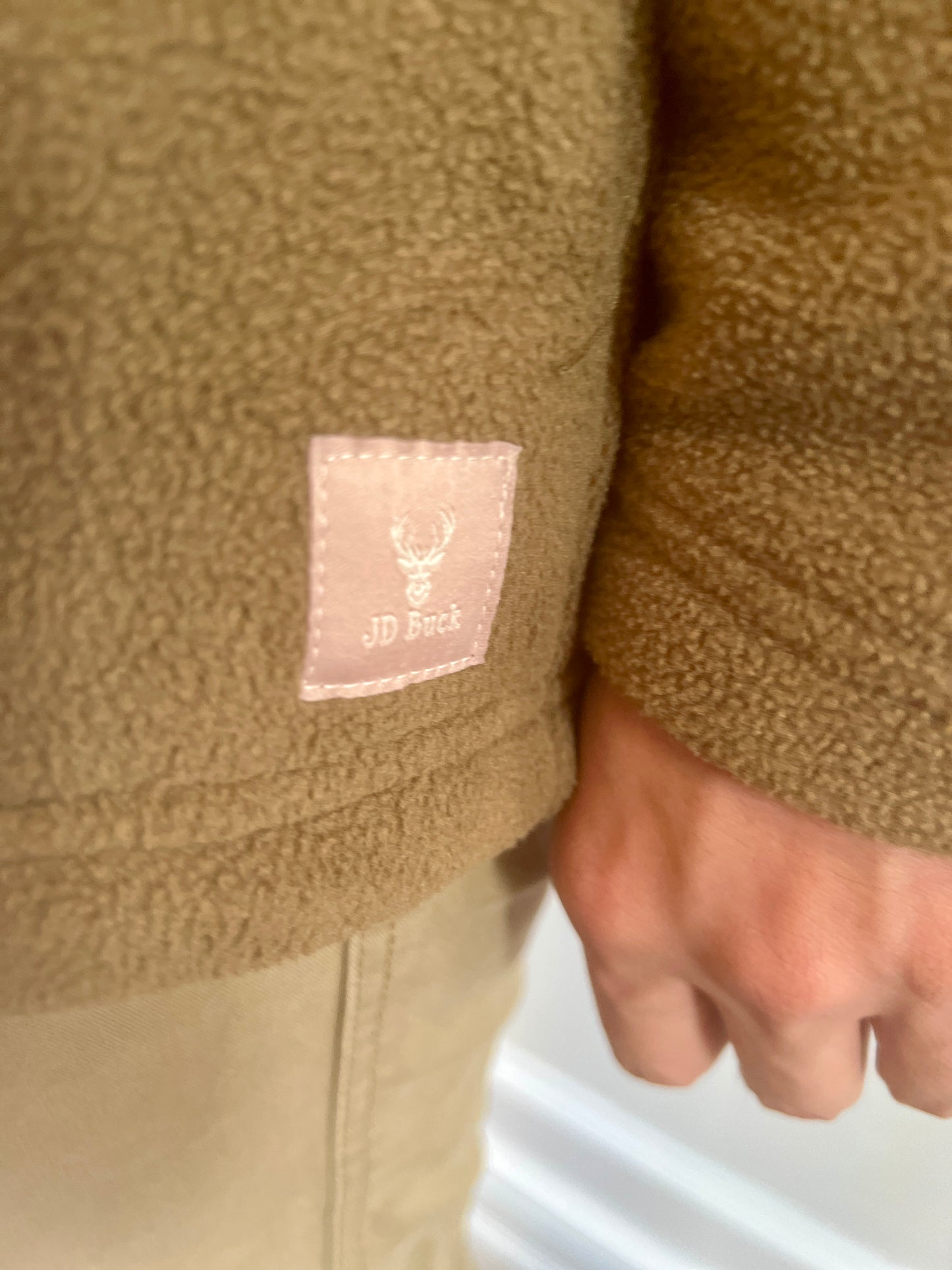 JD Buck Full Zip Shaker Fleece Mushroom
