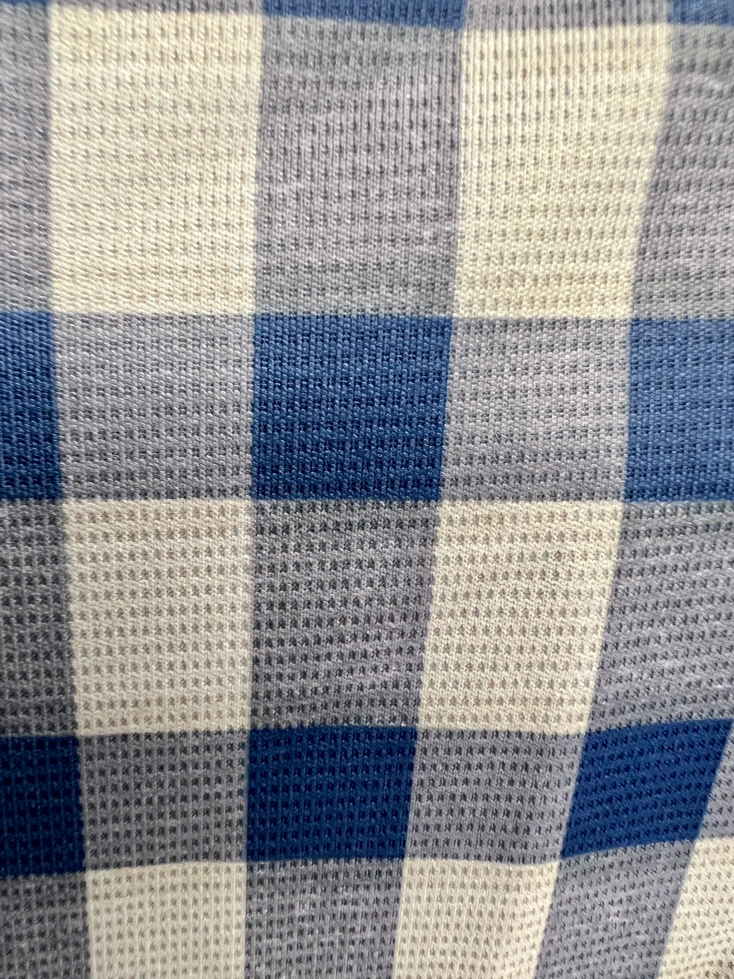 JD Buck Charcoal Navy Gingham No Tuck Sleeve Shirt