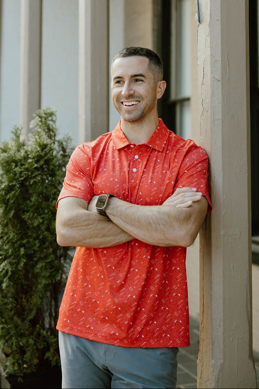 JD Buck Sunday Red Icons Polo Golf Shirt
