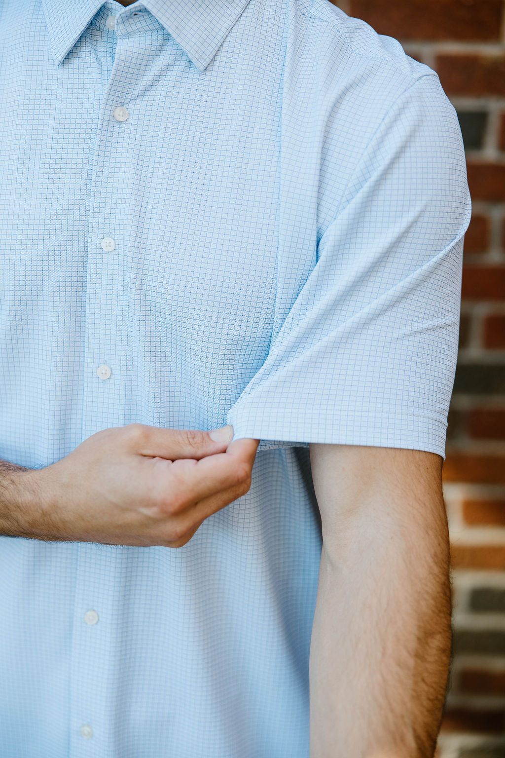 JD Buck Tropic Blue Grid SS Shirt