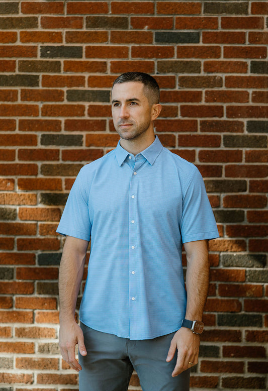 JD Buck Celestial Blue Linear SS Shirt