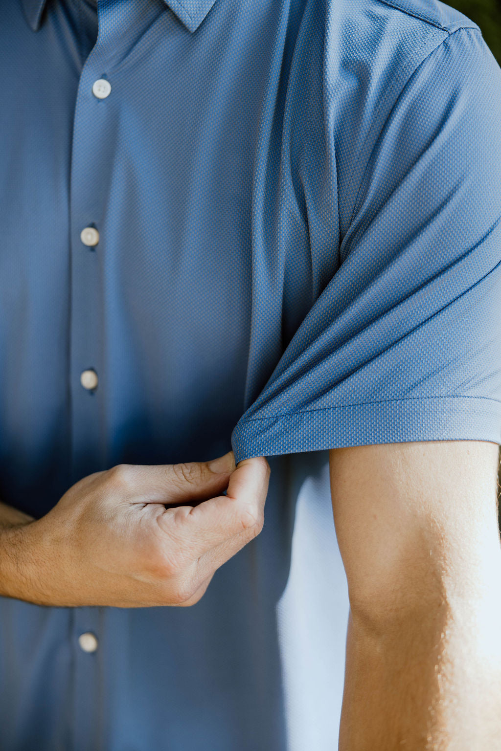 JD Buck Clear Blue Textured SS Shirt