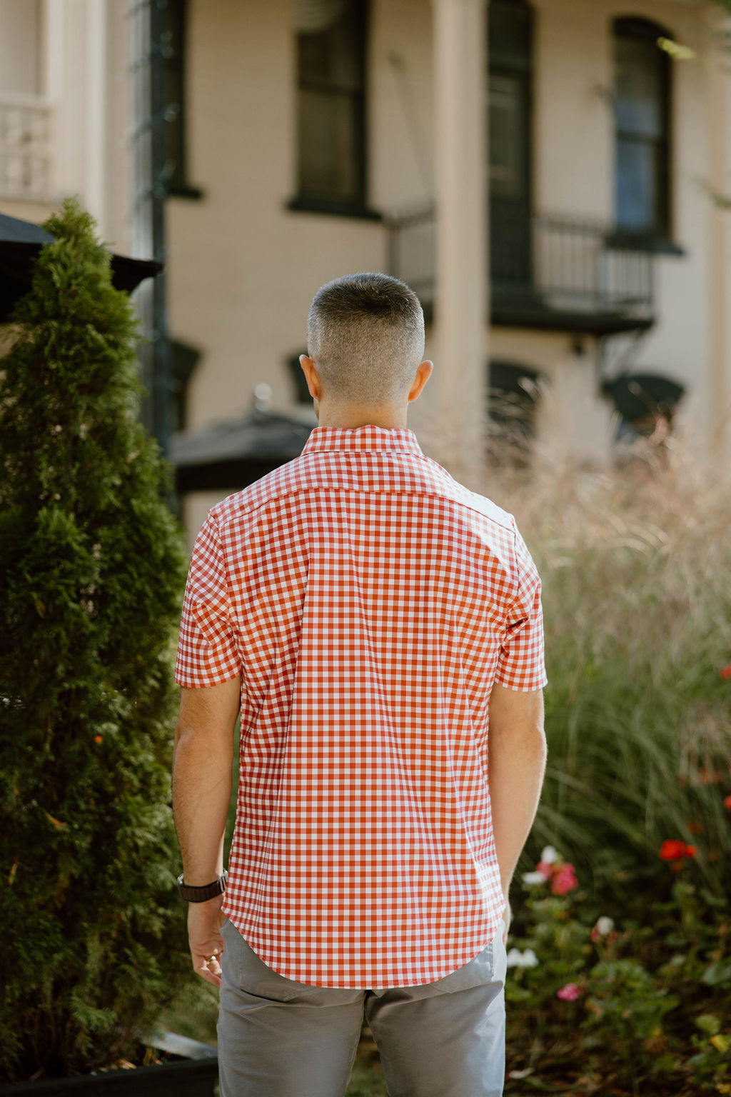 JD Buck Crimson Gingham Short Sleeve Shirt