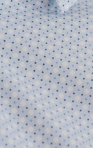 JD Buck White Diamond Dot No Tuck Long Sleeve Shirt